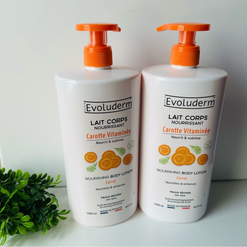 2 Evoluderm nourishing lotion 1000ml /34 FI Oz Each